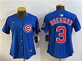 Women's Chicago Cubs #3 Alex Bregman Royal Vapor Limited Stitched Jersey,baseball caps,new era cap wholesale,wholesale hats