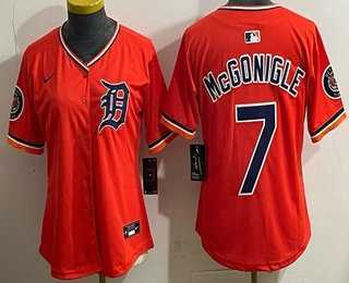 Women's Detroit Tigers #7 Kevin McGonigle Orange Limited Jersey,We sell and wholesale Women's Detroit Tigers #7 Kevin McGonigle Orange Limited Jersey on line form chian!