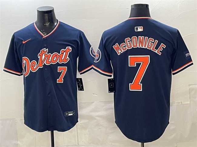 Men's Detroit Tigers #7 Kevin McGonigle Navy 2026 Alternate Vapor Premier Limited Stitched Jersey,We sell and wholesale Men's Detroit Tigers #7 Kevin McGonigle Navy 2026 Alternate Vapor Premier Limited Stitched Jersey on line form chian!