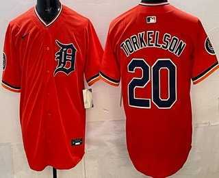 Men's Detroit Tigers #20 Spencer Torkelson Orange Limited Jersey,We sell and wholesale Men's Detroit Tigers #20 Spencer Torkelson Orange Limited Jersey on line form chian!