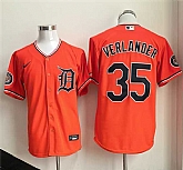 Men's Detroit Tigers #35 Justin Verlander Orange 2026 Cool Base Stitched Jersey,baseball caps,new era cap wholesale,wholesale hats