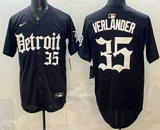Men's Detroit Tigers #35 Justin Verlander Black Limited Cool Base Stitched Jersey,We sell and wholesale Men's Detroit Tigers #35 Justin Verlander Black Limited Cool Base Stitched Jersey on line form chian!