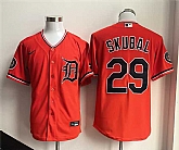 Men's Detroit Tigers #29 Tarik Skubal Orange 2026 Alternate Stitched Jersey,baseball caps,new era cap wholesale,wholesale hats