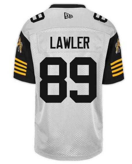 CFL Hamilton Tiger-Cats #89 LAWLER Crested Away White Jersey,We sell and wholesale CFL Hamilton Tiger-Cats #89 LAWLER Crested Away White Jersey on line form chian!