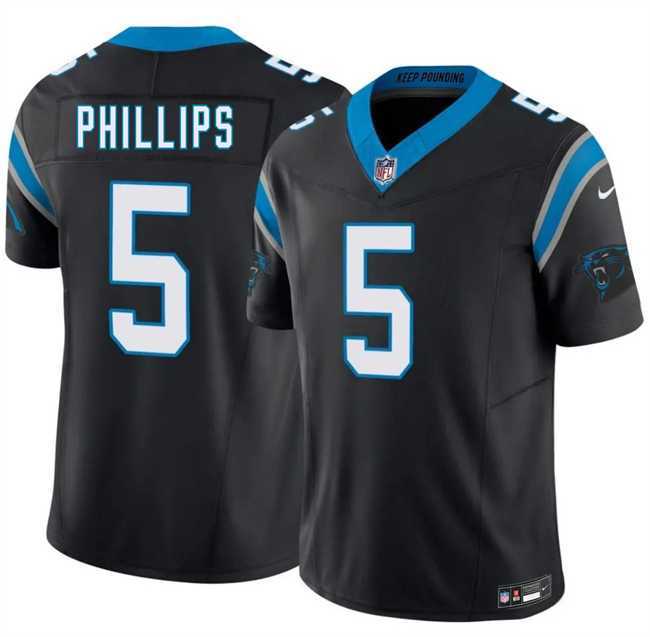 Men's Carolina Panthers #5 Jaelan Phillips Black 2025 F.U.S.E. Vapor Limited Stitched NFL Jersey Dzhi,We sell and wholesale Men's Carolina Panthers #5 Jaelan Phillips Black 2025 F.U.S.E. Vapor Limited Stitched NFL Jersey Dzhi on line form chian!