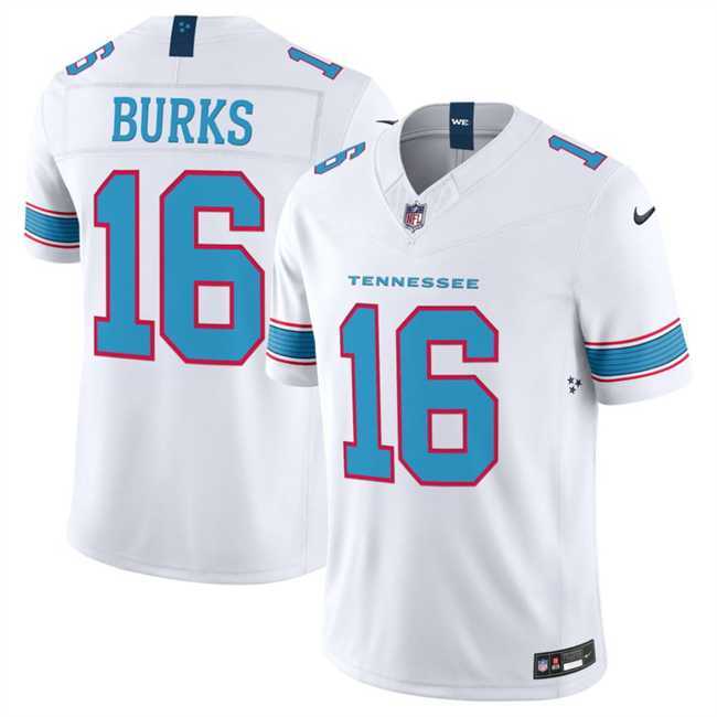 Men's Tennessee Titans #16 Treylon Burks White 2026 F.U.S.E. Vapor Limited Stitched Jersey Dzhi,We sell and wholesale Men's Tennessee Titans #16 Treylon Burks White 2026 F.U.S.E. Vapor Limited Stitched Jersey Dzhi on line form chian!