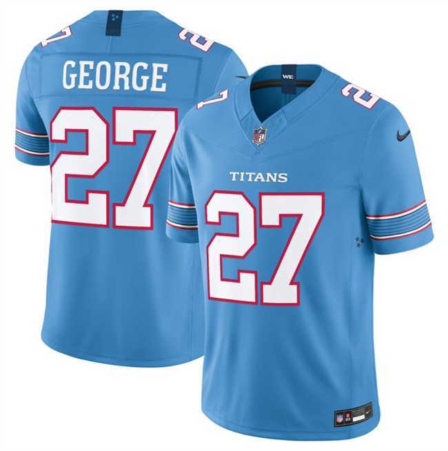 Men's Tennessee Titans #27 Eddie George Light Blue 2026 F.U.S.E. Vapor Limited Stitched Jersey Dzhi,We sell and wholesale Men's Tennessee Titans #27 Eddie George Light Blue 2026 F.U.S.E. Vapor Limited Stitched Jersey Dzhi on line form chian!