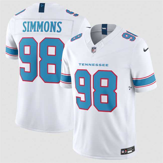 Men's Tennessee Titans #98 Cameron Ward White 2026 F.U.S.E. Vapor Limited Stitched Jersey Dzhi,We sell and wholesale Men's Tennessee Titans #98 Cameron Ward White 2026 F.U.S.E. Vapor Limited Stitched Jersey Dzhi on line form chian!