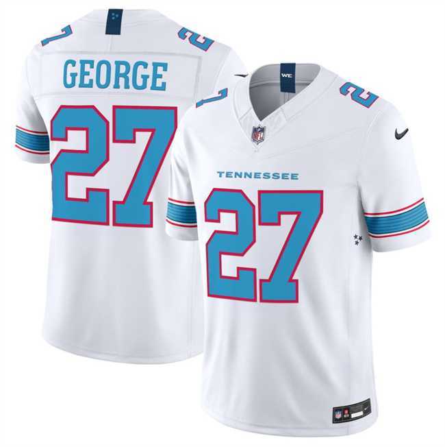 Men's Tennessee Titans #27 Eddie George White 2026 F.U.S.E. Vapor Limited Stitched Jersey Dzhi,We sell and wholesale Men's Tennessee Titans #27 Eddie George White 2026 F.U.S.E. Vapor Limited Stitched Jersey Dzhi on line form chian!