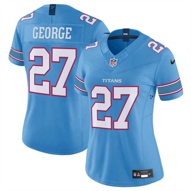 Women's Tennessee Titans #27 Eddie George Light Blue 2026 F.U.S.E. Vapor Limited Stitched Jersey Dzhi,We sell and wholesale Women's Tennessee Titans #27 Eddie George Light Blue 2026 F.U.S.E. Vapor Limited Stitched Jersey Dzhi on line form chian!