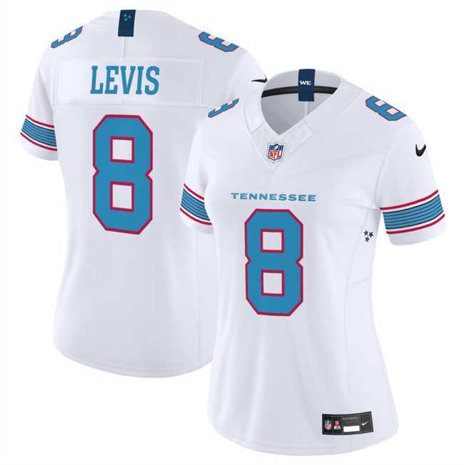 Women's Tennessee Titans #8 Will Levis White 2026 F.U.S.E. Vapor Limited Stitched Jersey Dzhi,We sell and wholesale Women's Tennessee Titans #8 Will Levis White 2026 F.U.S.E. Vapor Limited Stitched Jersey Dzhi on line form chian!