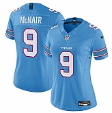 Women's Tennessee Titans #9 Steve McNair Light Blue 2026 F.U.S.E. Vapor Limited Stitched Jersey Dzhi,baseball caps,new era cap wholesale,wholesale hats