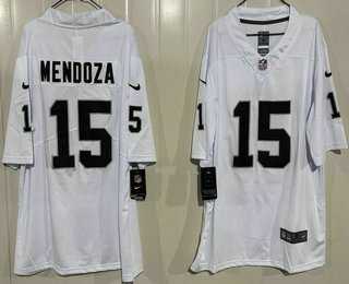 Men's Las Vegas Raiders #15 Fernando Mendoza Limited White Vapor Jersey,We sell and wholesale Men's Las Vegas Raiders #15 Fernando Mendoza Limited White Vapor Jersey on line form chian!
