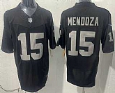 Men's Las Vegas Raiders #15 Fernando Mendoza Limited Black FUSE Vapor Jersey,baseball caps,new era cap wholesale,wholesale hats
