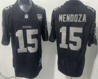 Men's Las Vegas Raiders #15 Fernando Mendoza Limited Black Fashion FUSE Vapor Jersey,We sell and wholesale Men's Las Vegas Raiders #15 Fernando Mendoza Limited Black Fashion FUSE Vapor Jersey on line form chian!