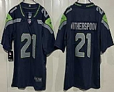 Men's Seattle Seahawks #21 Devon Witherspoon Limited Navy Vapor Jersey,baseball caps,new era cap wholesale,wholesale hats