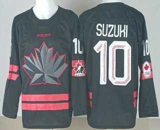 Men's Canada #10 Nick Suzuki Black 2026 Olympics Stitched Jersey,We sell and wholesale Men's Canada #10 Nick Suzuki Black 2026 Olympics Stitched Jersey on line form chian!