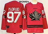 Women's Canada #97 Connor Mcdavid Red Stitched Jersey,baseball caps,new era cap wholesale,wholesale hats