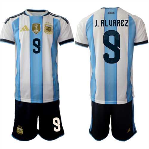 Men's Argentina #9 J.ALUAREZ National Team FIFA x World Cup 2026 Home White On Field Jersey,We sell and wholesale Men's Argentina #9 J.ALUAREZ National Team FIFA x World Cup 2026 Home White On Field Jersey on line form chian!