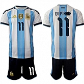 Men's Argentina #11 DI MARIA National Team FIFA x World Cup 2026 Home White On Field Jersey,baseball caps,new era cap wholesale,wholesale hats