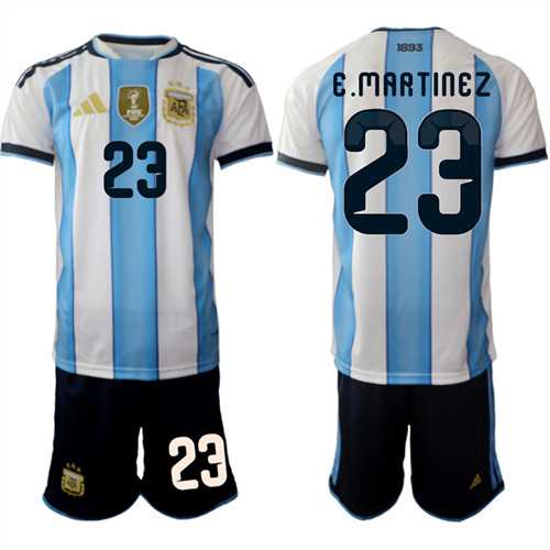 Men's Argentina #23 E.MARTINEZ National Team FIFA x World Cup 2026 Home White On Field Jersey,We sell and wholesale Men's Argentina #23 E.MARTINEZ National Team FIFA x World Cup 2026 Home White On Field Jersey on line form chian!