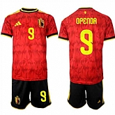 Men's Belgium #9 OPENDA National Team FIFA x World Cup 2026 Home Red On Field Jersey,baseball caps,new era cap wholesale,wholesale hats