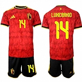 Men's Belgium #14 LUKEBAKIO National Team FIFA x World Cup 2026 Home Red On Field Jersey,baseball caps,new era cap wholesale,wholesale hats