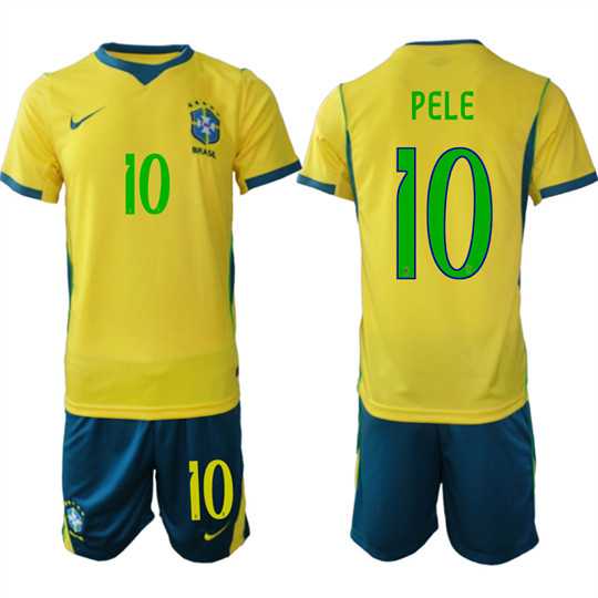 Men's Brazil #10 PELE National Team FIFA x World Cup 2026 Home On Field Jersey,We sell and wholesale Men's Brazil #10 PELE National Team FIFA x World Cup 2026 Home On Field Jersey on line form chian!