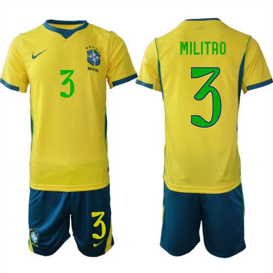 Men's Brazil #3 MILITAO National Team FIFA x World Cup 2026 Home On Field Jersey,We sell and wholesale Men's Brazil #3 MILITAO National Team FIFA x World Cup 2026 Home On Field Jersey on line form chian!