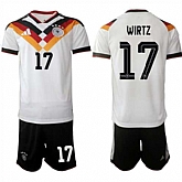Men's Germany #17 WIRTZ National Team FIFA x World Cup 2026 Home White On Field Jersey,baseball caps,new era cap wholesale,wholesale hats