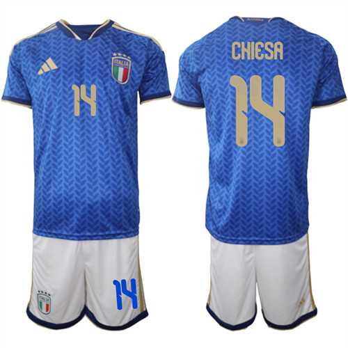 Men's Italy #14 CHIESA National Team FIFA x World Cup 2026 Home Blue On Field Jerseys,We sell and wholesale Men's Italy #14 CHIESA National Team FIFA x World Cup 2026 Home Blue On Field Jerseys on line form chian!