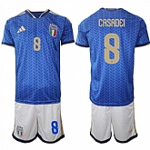 Men's Italy #8 CASADEI National Team FIFA x World Cup 2026 Home Blue On Field Jerseys,baseball caps,new era cap wholesale,wholesale hats