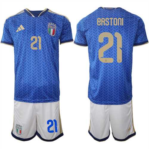 Men's Italy #21 BASTONI National Team FIFA x World Cup 2026 Home Blue On Field Jerseys,We sell and wholesale Men's Italy #21 BASTONI National Team FIFA x World Cup 2026 Home Blue On Field Jerseys on line form chian!