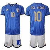 Men's Italy #10 DEL PIERO National Team FIFA x World Cup 2026 Home Blue On Field Jerseys,baseball caps,new era cap wholesale,wholesale hats