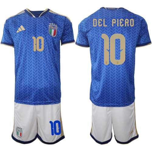 Men's Italy #10 DEL PIERO National Team FIFA x World Cup 2026 Home Blue On Field Jerseys,We sell and wholesale Men's Italy #10 DEL PIERO National Team FIFA x World Cup 2026 Home Blue On Field Jerseys on line form chian!