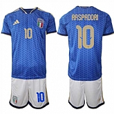 Men's Italy #10 RASPADORI National Team FIFA x World Cup 2026 Home Blue On Field Jerseys,baseball caps,new era cap wholesale,wholesale hats