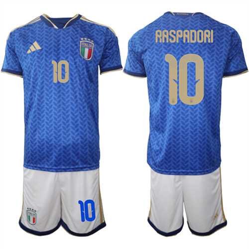 Men's Italy #10 RASPADORI National Team FIFA x World Cup 2026 Home Blue On Field Jerseys,We sell and wholesale Men's Italy #10 RASPADORI National Team FIFA x World Cup 2026 Home Blue On Field Jerseys on line form chian!