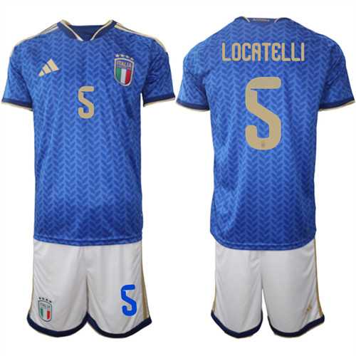 Men's Italy #5 LOCATELLI National Team FIFA x World Cup 2026 Home Blue On Field Jerseys,We sell and wholesale Men's Italy #5 LOCATELLI National Team FIFA x World Cup 2026 Home Blue On Field Jerseys on line form chian!