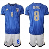 Men's Italy #8 TONALI National Team FIFA x World Cup 2026 Home Blue On Field Jerseys,baseball caps,new era cap wholesale,wholesale hats