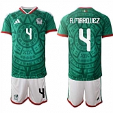 Men's Mexico #4 R.MARQUEZ National Team FIFA x World Cup 2026 Home Green On Field Jersey,baseball caps,new era cap wholesale,wholesale hats
