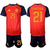 Men's Spain #21 OYARZABAL National Team FIFA x World Cup 2026 Home Red On Field Jerseys,baseball caps,new era cap wholesale,wholesale hats