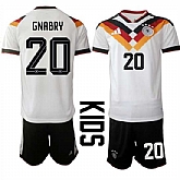 Youth Germany #20 GNABRY National Team FIFA x World Cup 2026 Home White On Field Kids Jersey,baseball caps,new era cap wholesale,wholesale hats