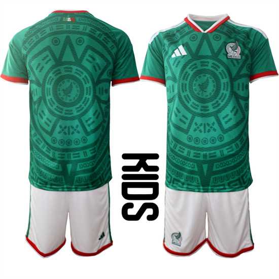 Youth Mexico Blank National Team FIFA x World Cup 2026 Home Green On Field Kids Jersey,We sell and wholesale Youth Mexico Blank National Team FIFA x World Cup 2026 Home Green On Field Kids Jersey on line form chian!