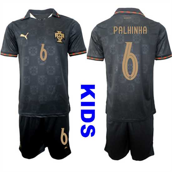 Youth Portugal #6 PALHINHA National Team FIFA x World Cup 2026 Away Gray On Eusebio special edition Kids Jersey,We sell and wholesale Youth Portugal #6 PALHINHA National Team FIFA x World Cup 2026 Away Gray On Eusebio special edition Kids Jersey on line form chian!