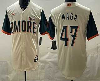 Men's Baltimore Orioles #47 MAGA Cream 2026 City Connect Stadium Jersey,We sell and wholesale Men's Baltimore Orioles #47 MAGA Cream 2026 City Connect Stadium Jersey on line form chian!