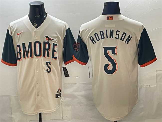Men's Baltimore Orioles #5 Brooks Robinson Natural 2026 City Connect Stadium Stitched Jersey,We sell and wholesale Men's Baltimore Orioles #5 Brooks Robinson Natural 2026 City Connect Stadium Stitched Jersey on line form chian!