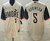 Men's Baltimore Orioles #5 Brooks Robinson Cream 2026 City Connect Stadium Jersey,baseball caps,new era cap wholesale,wholesale hats