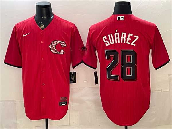 Men's Cincinnati Reds #28 Eugenio Suarez Red 2026 City Connect Stadium Stitched Jersey,We sell and wholesale Men's Cincinnati Reds #28 Eugenio Suarez Red 2026 City Connect Stadium Stitched Jersey on line form chian!