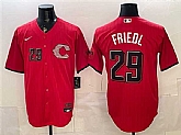 Men's Cincinnati Reds #29 TJ Friedl Red 2026 City Connect Stadium Stitched Jersey,baseball caps,new era cap wholesale,wholesale hats