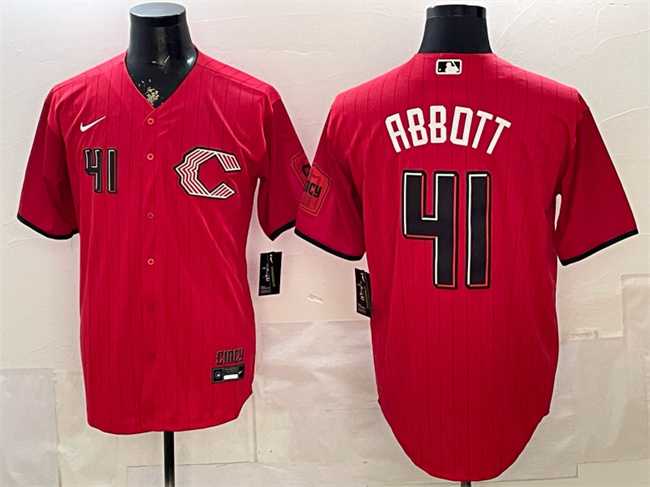 Men's Cincinnati Reds #41 Andrew Abbott Red 2026 City Connect Stadium Stitched Jersey,We sell and wholesale Men's Cincinnati Reds #41 Andrew Abbott Red 2026 City Connect Stadium Stitched Jersey on line form chian!